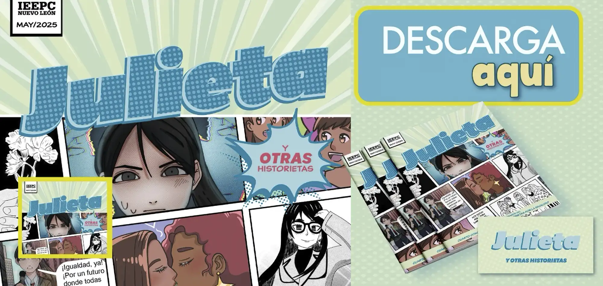 Lanza IEEPCNL libro de cómics sobre igualdad de género