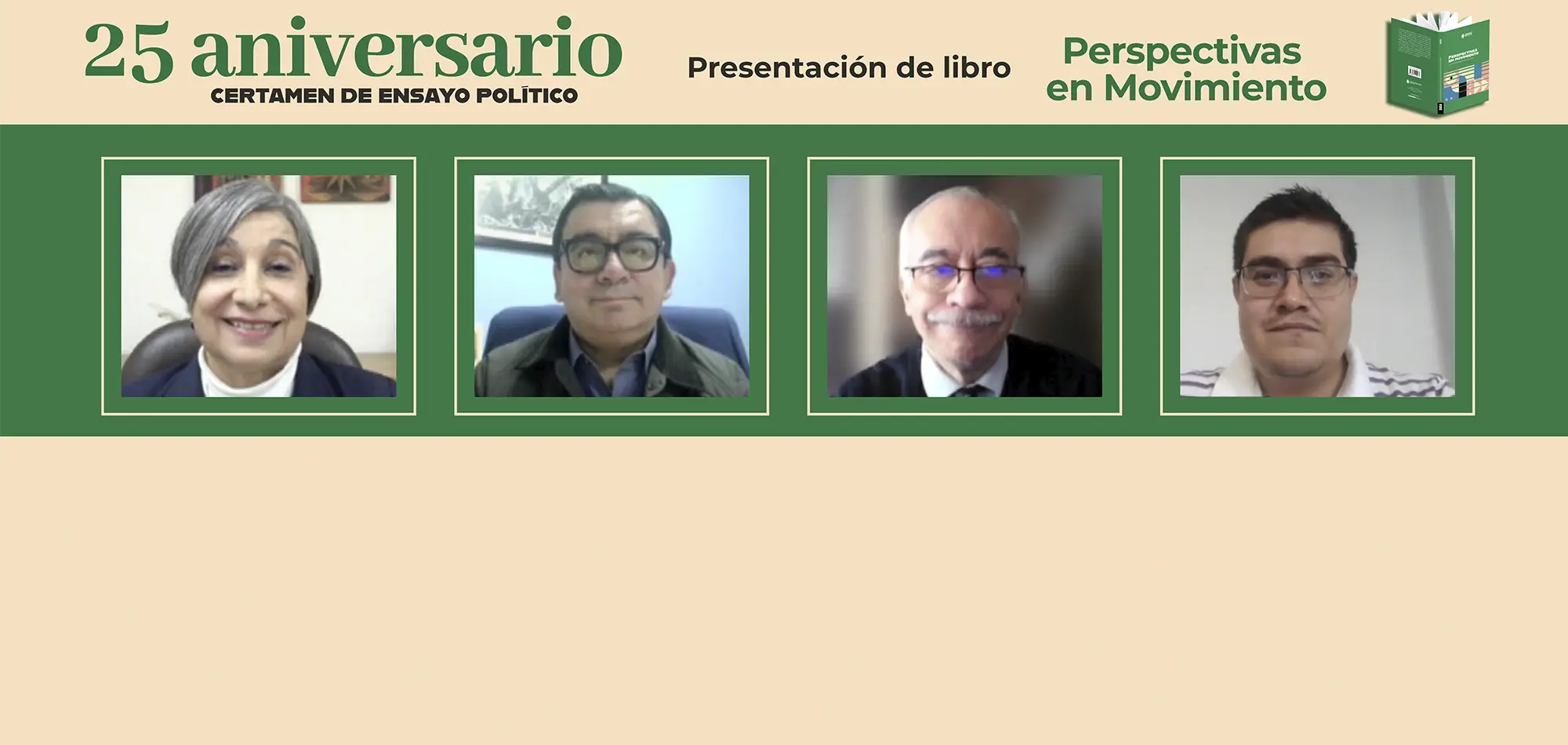 Conmemoran con libro 25 años del Certamen de Ensayo Político 