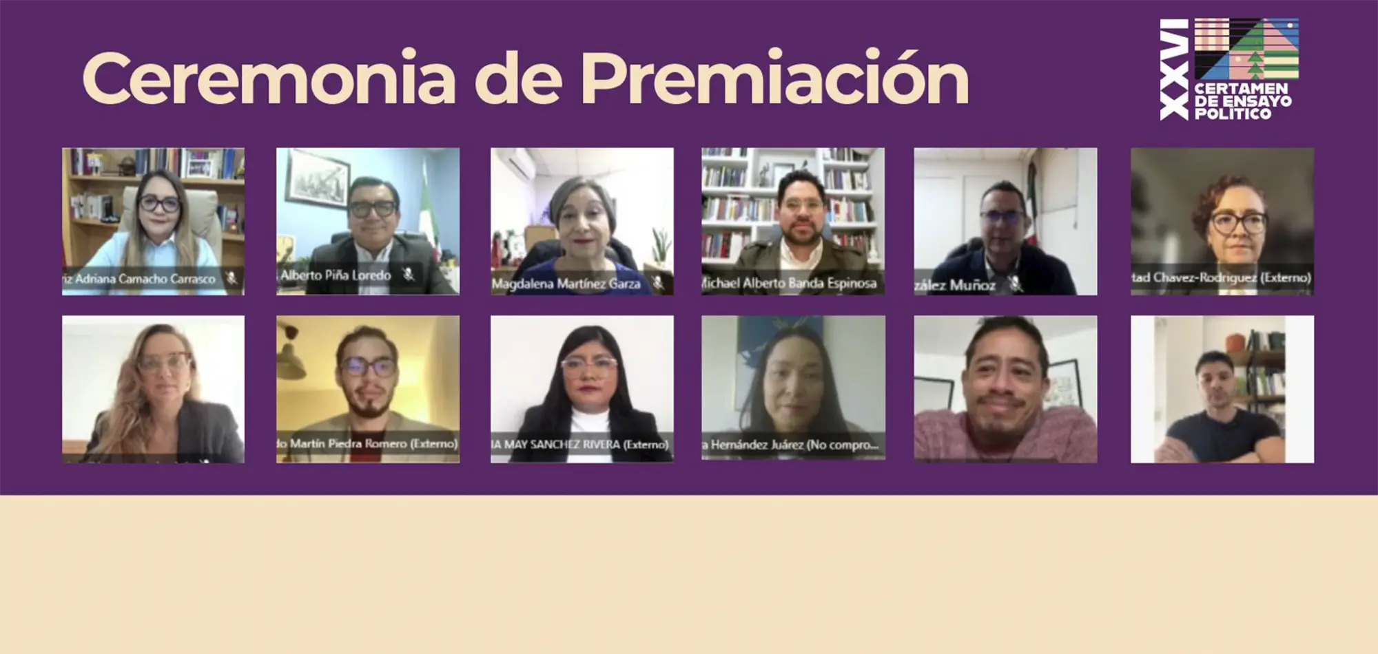 Reconocen los mejores trabajos del XXVI Certamen de Ensayo Político