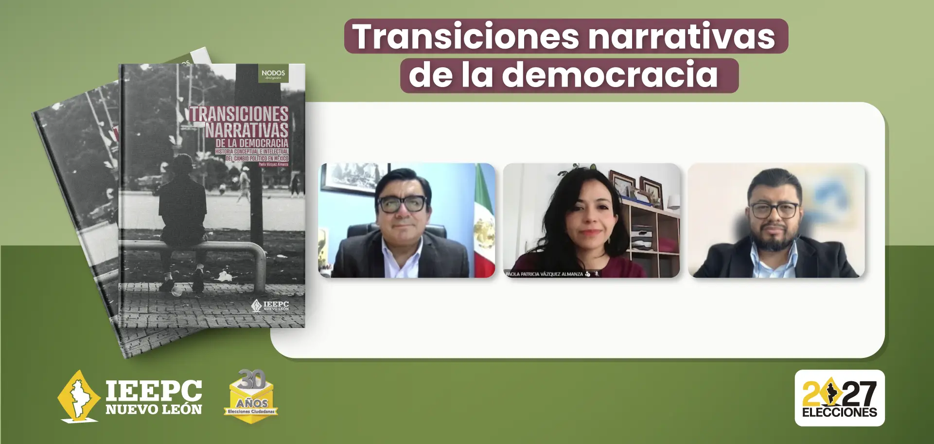 Presenta IEEPCNL libro sobre transición democrática mexicana